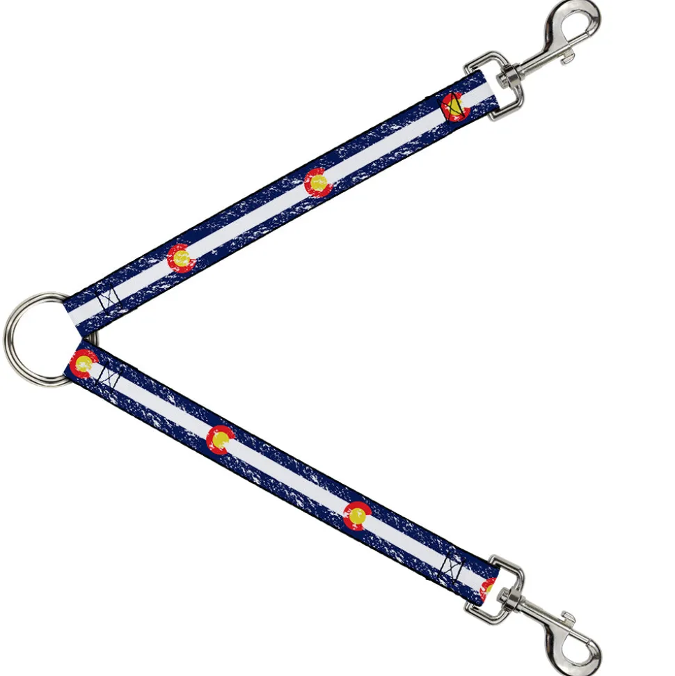 Dog Leash Splitter - Colorado Flags4 Weathered