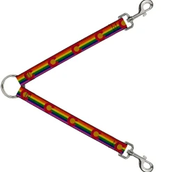 Dog Leash Splitter - Colorado Flags2 Pride Vintage