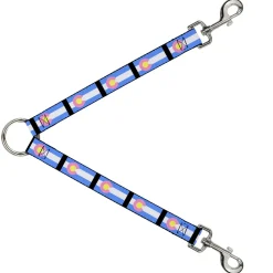 Dog Leash Splitter - Colorado Flags Pastel