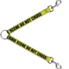 Dog Leash Splitter - CRIME SCENE DO NOT CROSS Yellow/Black