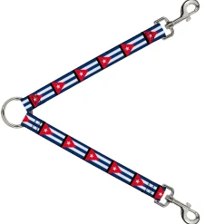 Dog Leash Splitter - Cuba Flags