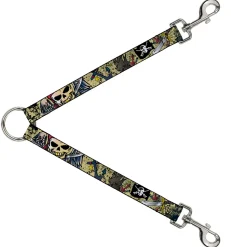 Dog Leash Splitter - Dead Men Tell No Tales Tan