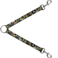 Dog Leash Splitter - Dead Men Tell No Tales CLOSE-UP Tan