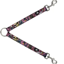 Dog Leash Splitter - Dead Men Tell No Tales Pink