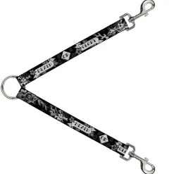 Dog Leash Splitter - Death or Glory Black/White