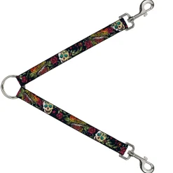 Dog Leash Splitter - Death Before Dishonor CLOSE-UP Black