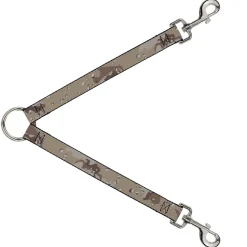 Dog Leash Splitter - Desert Camo Tans/Browns