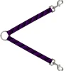 Dog Leash Splitter - Diagonal Stripes Purples