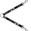 Dog Leash Splitter - Die Hard Skulls & Stars1 Black/Grays