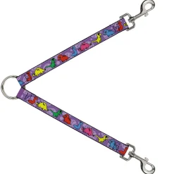 Dog Leash Splitter - Dinosaur Cartoon