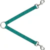 Dog Leash Splitter - Ditsy Floral Teal/Light Teal/Teal
