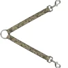 Dog Leash Splitter - Doodle1 Cream/Black