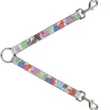 Dog Leash Splitter - Dots White/Transparent Multi Color