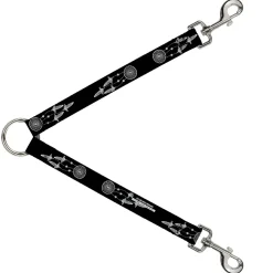 Dog Leash Splitter - Dream Catcher Black White