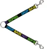 Dog Leash Splitter - DROP BASS NOT BOMBS Black/Blue/Yellow/Purple/Green