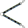 Dog Leash Splitter - DROP BASS NOT BOMBS Black/Rainbow