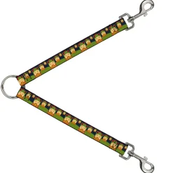 Dog Leash Splitter - Duck w/Frog Hat