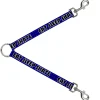 Dog Leash Splitter - EAT SLEEP SKATE Buffalo Plaid Blue