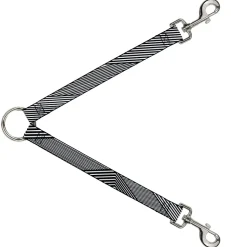 Dog Leash Splitter - Eighties 7 Black/White