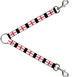 Dog Leash Splitter - England Flags