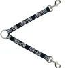 Dog Leash Splitter - FAITH Greater Than FEAR Navy Blue White
