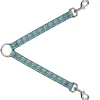 Dog Leash Splitter - Fist Pump Baby Blue/Yellow