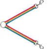 Dog Leash Splitter - Flag Pansexual Pink/Yellow/Blue