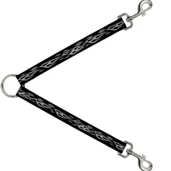 Dog Leash Splitter - Flame Silver