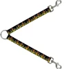 Dog Leash Splitter - Flames Black/Yellow/Orange