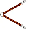 Dog Leash Splitter - Flip Flops Burgundy/Orange