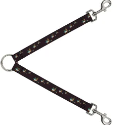 Dog Leash Splitter - Flying Mallards Burgundy