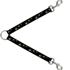 Dog Leash Splitter - Flying Mallards Black