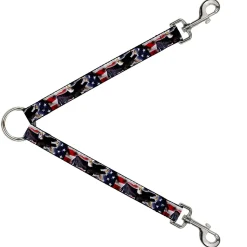 Dog Leash Splitter - Flying Eagle/American Flag