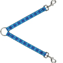 Dog Leash Splitter - Four Dot Gradient Royal/Blues