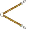 Dog Leash Splitter - Fox Face Scattered Warm Olive2