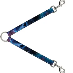 Dog Leash Splitter - Galaxy Swirl/Shining Stars