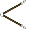 Dog Leash Splitter - Geomteric2 Black/Red/Yellow/Green