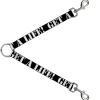 Dog Leash Splitter - GET A LIFE! Black/White