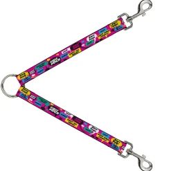 Dog Leash Splitter - Girls Rule Bubbles