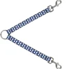 Dog Leash Splitter - Golf Balls Blue/White