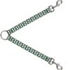 Dog Leash Splitter - Golf Balls Green/White