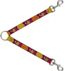 Dog Leash Splitter - Green Dragons Smoking Purple