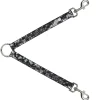Dog Leash Splitter - Grunge Gears Black/White