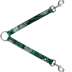 Dog Leash Splitter - Grunge Chaos Green