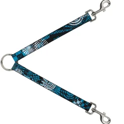 Dog Leash Splitter - Grunge Chaos Blue