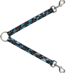 Dog Leash Splitter - Grunge Bricks Green