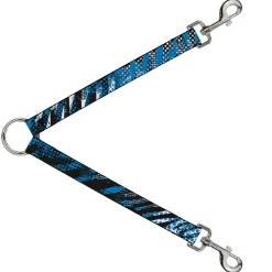 Dog Leash Splitter - Grunge Tread Blue