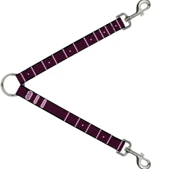 Dog Leash Splitter - Guitar Neck Black/White/Pink