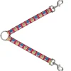 Dog Leash Splitter - Happy Cupcakes/Dots Pink/Green