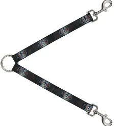Dog Leash Splitter - High Voltage Skull